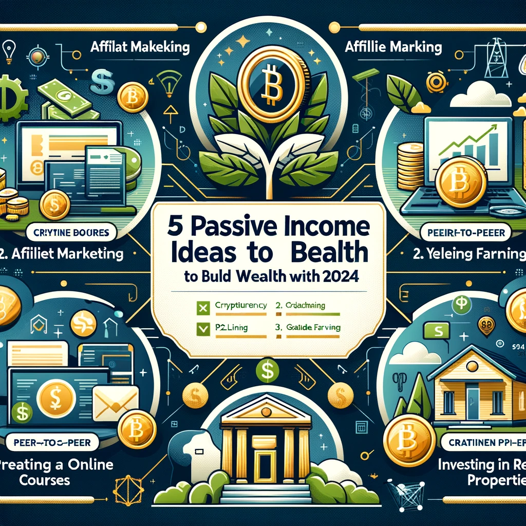 5 PASSIVE INCOME IDEAS TO BUILD WEALTH IN 2024